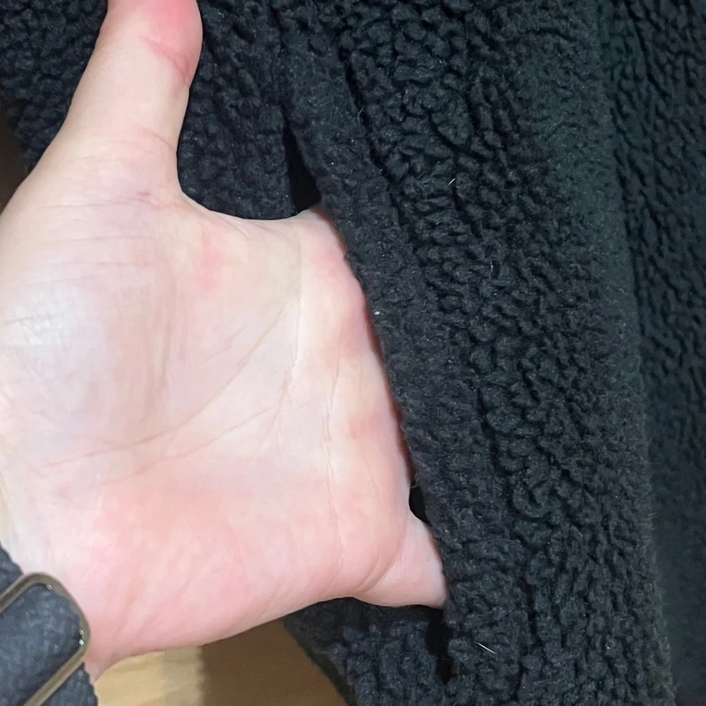 Burton Sherpa Fleece‎ Jacket | Women’s M | Cozy Black Zip-Up Fall Layer - Picture 9 of 11